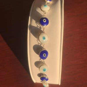 Blue and White Eye Bracelet