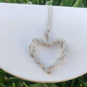 Twisted Heart Necklace